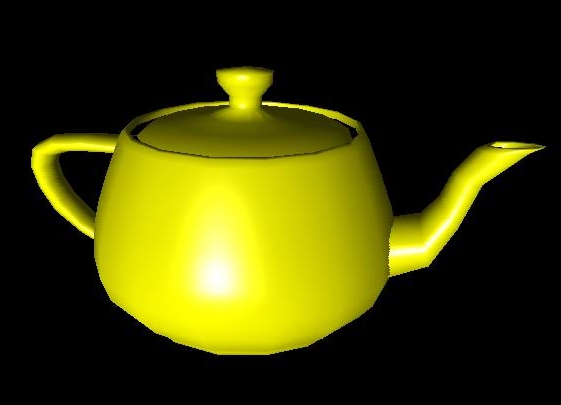 teapot with phong shaded rendering